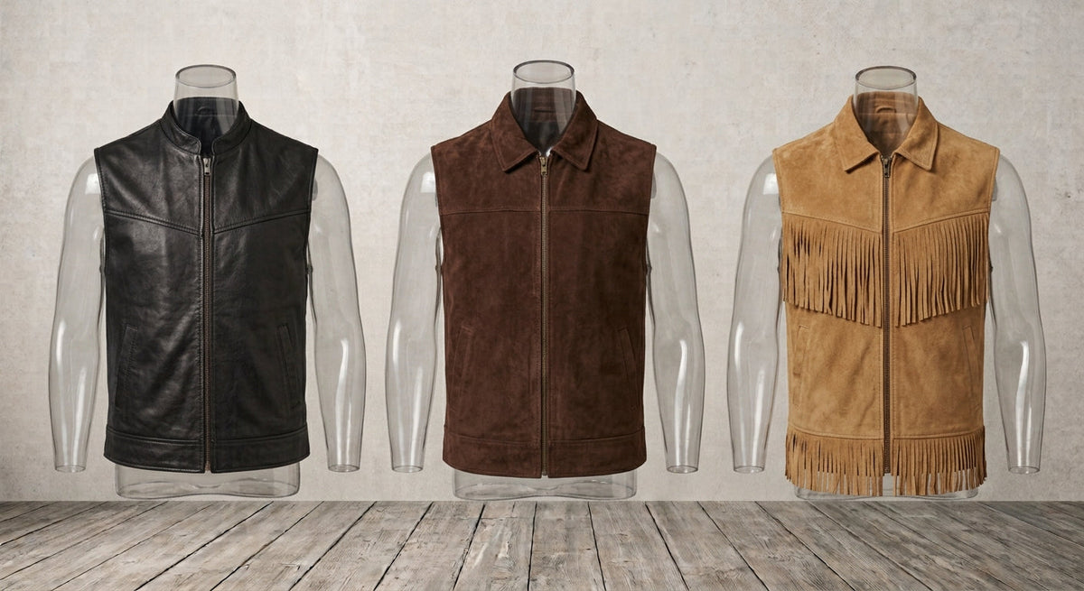 Men Leather Vest